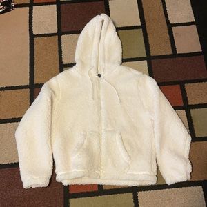 NWOT white fizzy jacket